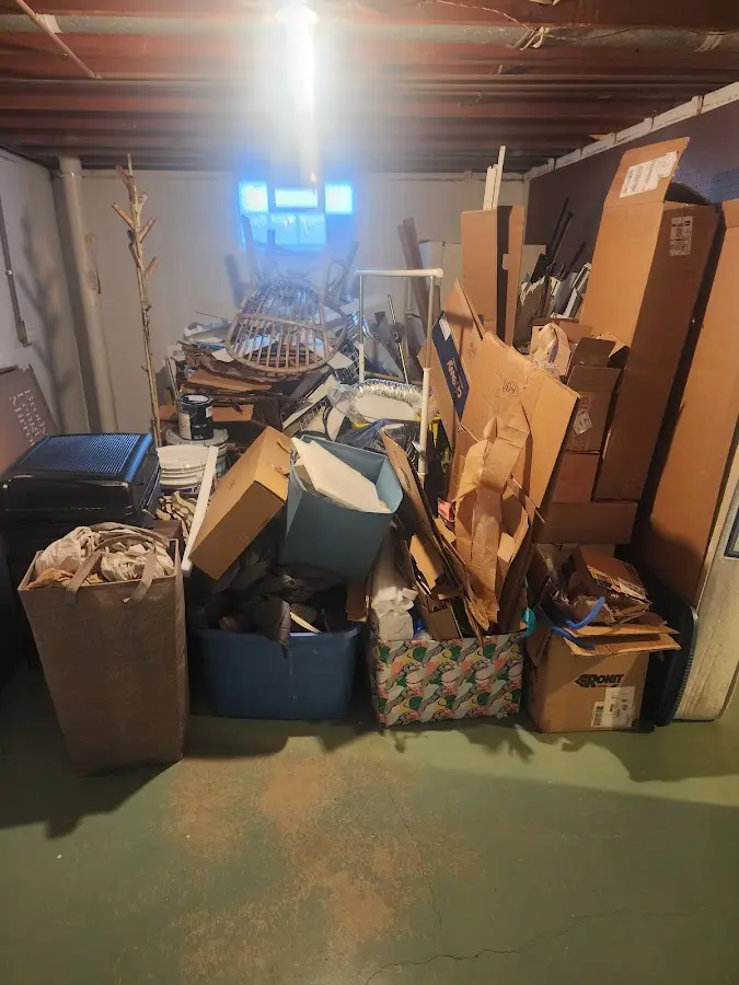 Roll-off dumpster container at job site for Construction Dumpster Rental in Picnic Point